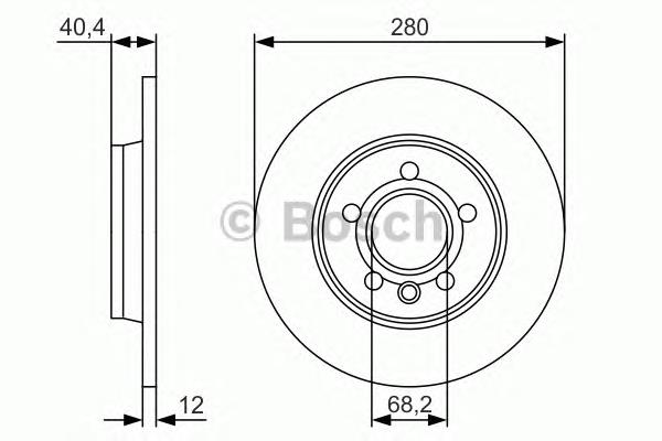 Гальмівні диски 0986479R91 Bosch