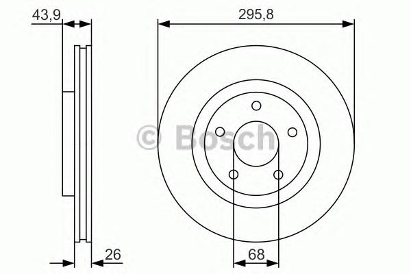 Гальмівні диски передні 0986479R89 Bosch