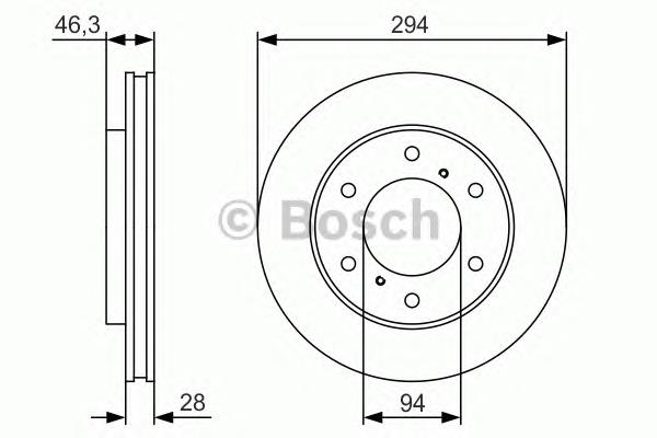 Гальмівні диски передні 0986479S63 Bosch
