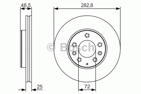 Диск переднього гальма Bosch 0986479S60 ціна, від 43.38 USD