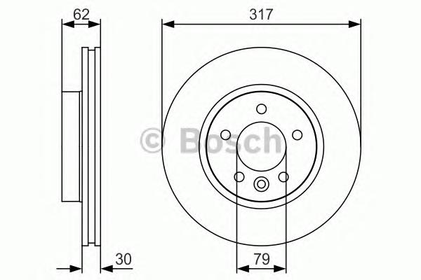 Гальмівні диски передні 0986479S25 Bosch