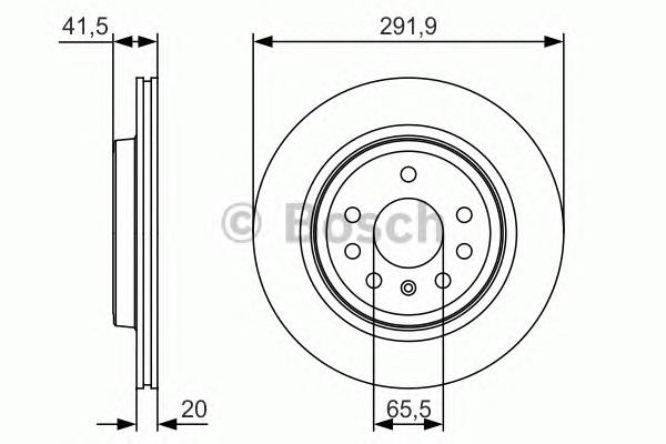 Диск гальмівний задній Bosch 0986479S27