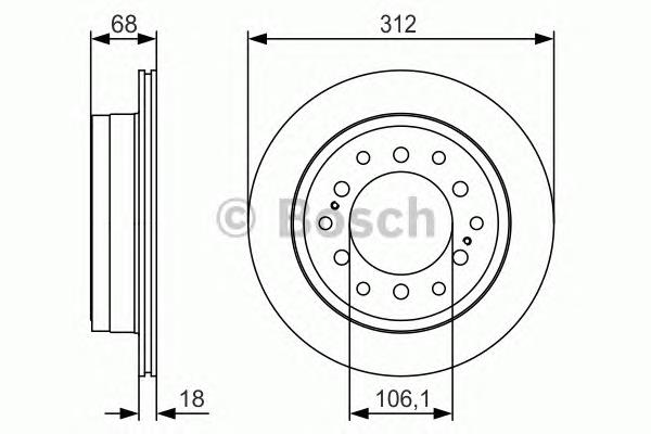 Гальмівні диски 0986479S36 Bosch