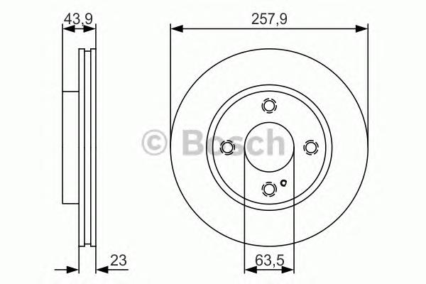 Диск переднього гальма Bosch 0986479S38 ціна, від 34.34 USD