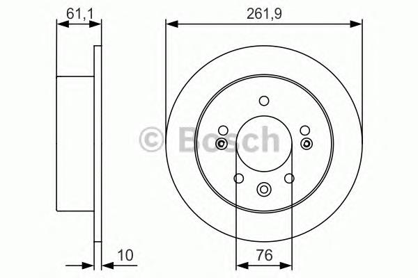 Задні дискові гальма Bosch 0986479R09 ціна, від 33.87 USD