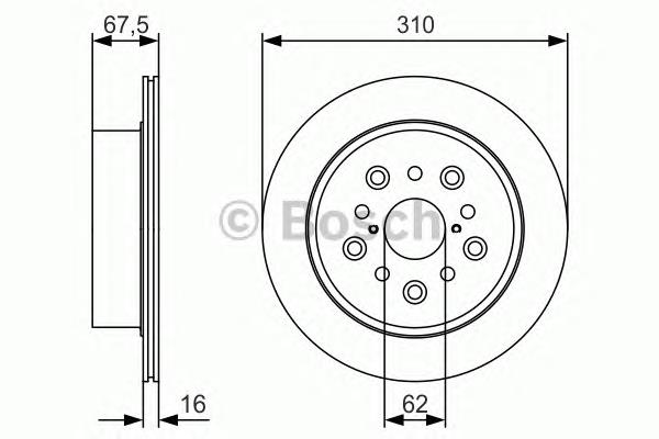 Гальмівні диски 0986479R25 Bosch