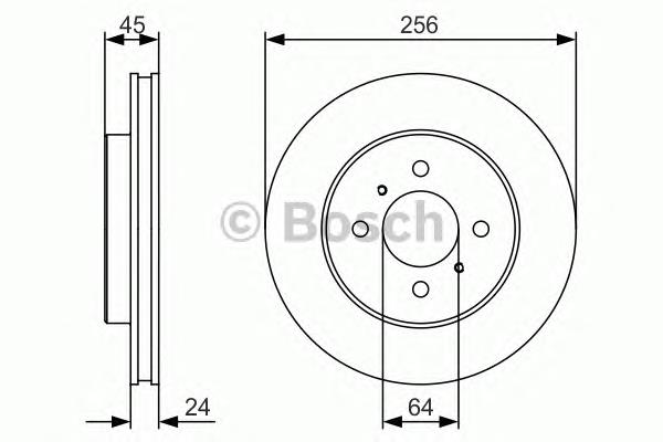 Диск переднього гальма Bosch 0986479R18 ціна, від 33.20 USD