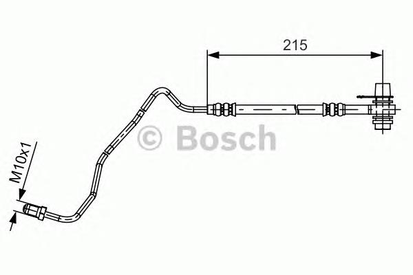 1987481532 Bosch шланг гальмівний задній, лівий