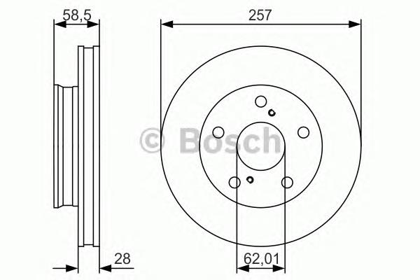 Купити 0986479R53 Bosch Ротор гальмівний