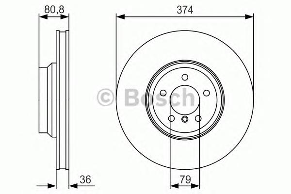 Купити 0986479R35 Bosch Ротор гальмівний