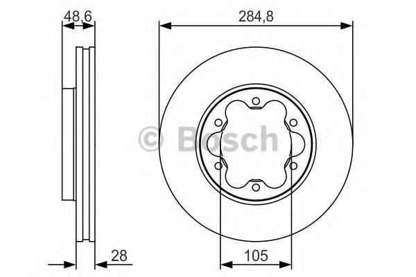 Диск переднього гальма Bosch 0986479R27 ціна, від 41.39 USD