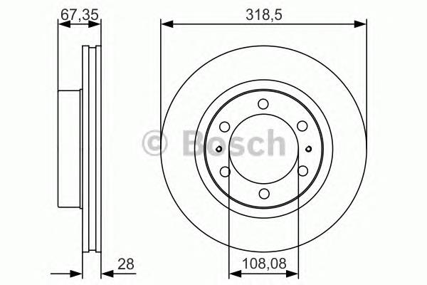 Гальмівні диски передні 0986479R46 Bosch