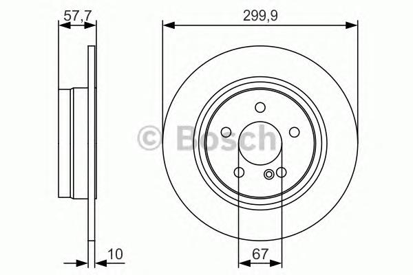 Гальмівні диски 0986479S92 Bosch