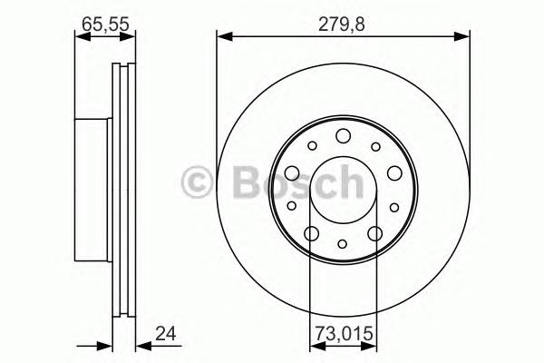 Гальмівні диски передні 0986479S70 Bosch