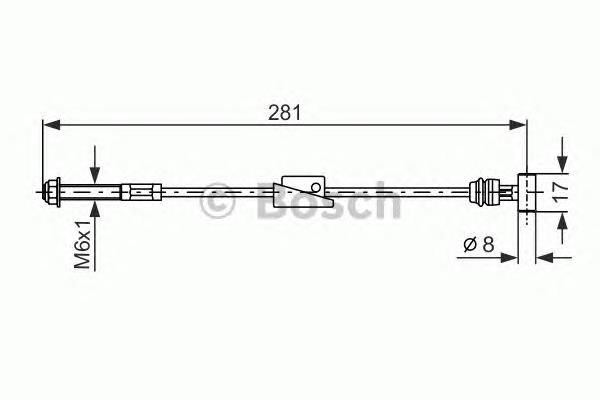 Трос ручного гальма передній 1112752 Ford