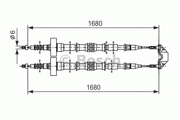 Гальмо стоянкове Bosch 1987477528