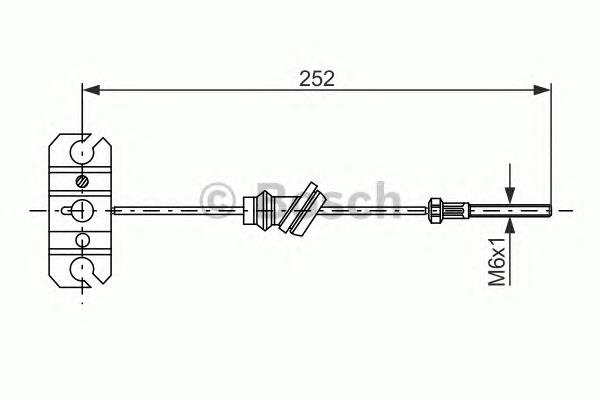 1987477503 Bosch Трос ручного гальма передній