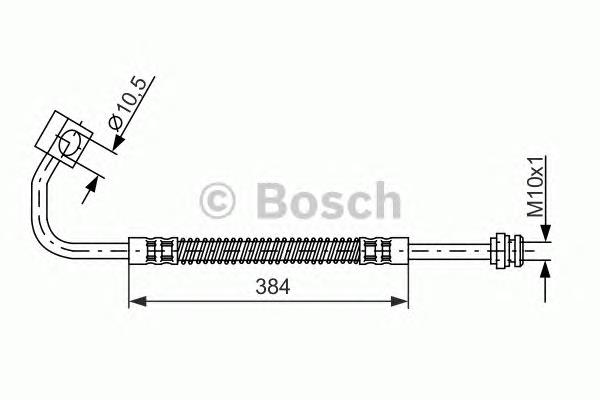 Купити 1987476983 Bosch Шланг гальмівний передній, лівий