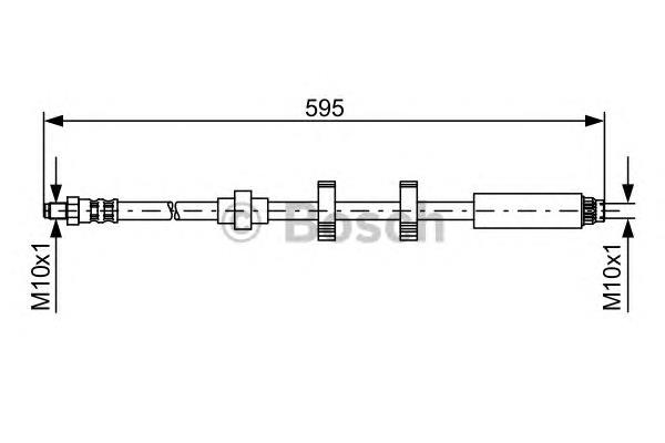 Шланг гальмівний передній ABS SL5593