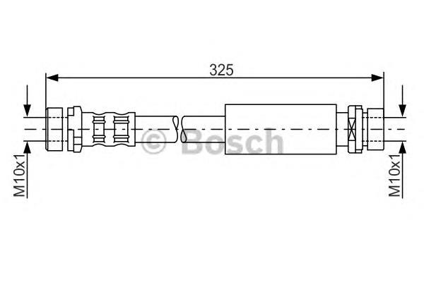 Гнучка гальмівна трубка задня Bosch 1987476994