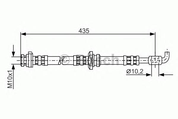 Купити 1987476911 Bosch Гальмівні шланги передні