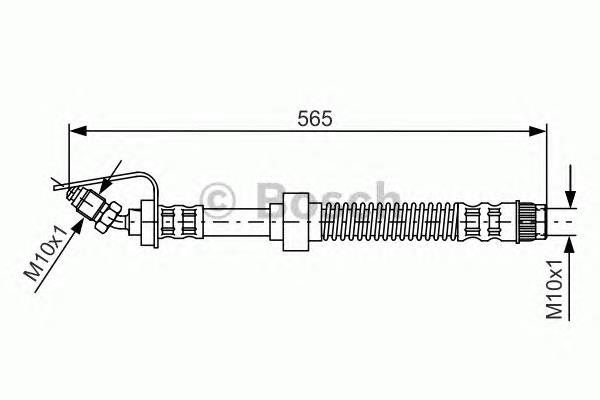 Купити 1987476906 Bosch Гальмівні шланги передні