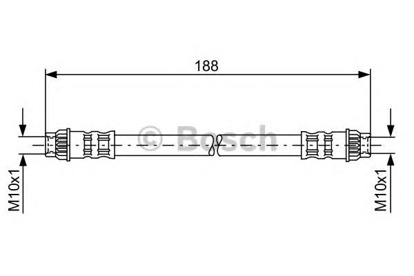 1987476917 Bosch шланг гальмівний задній