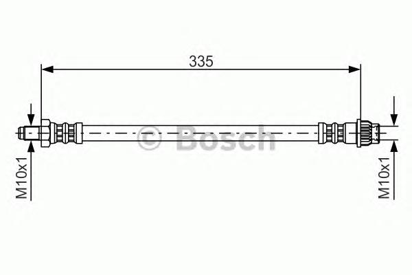 Шланг гальмівний задній 1987476955 Bosch