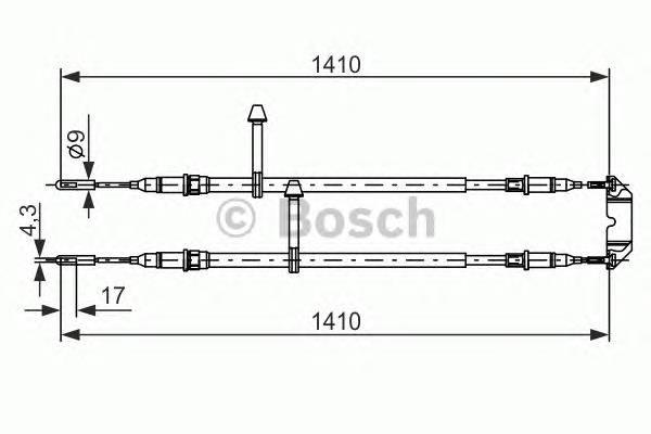 Гальмо стоянкове Bosch 1987477245