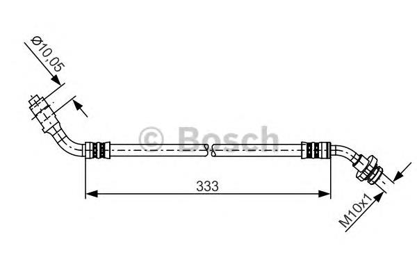 Купити 1987481229 Bosch Шланг гальмівний передній, лівий