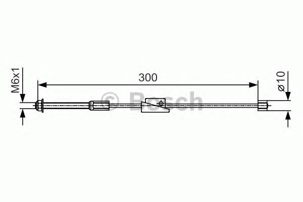 Трос стоянкового гальма передній Bosch 1987482132 ціна, від 6.33 USD