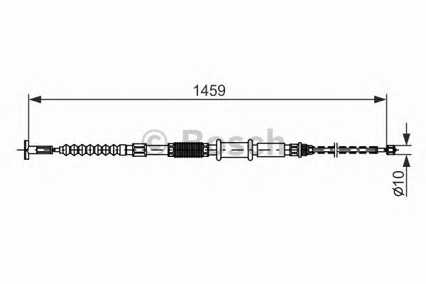 Трос стоянкового гальма задній правий Linex 010108 ціна, від 9.43 USD