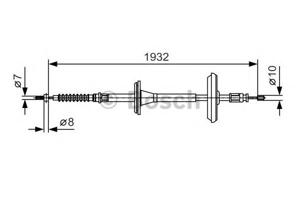 Гальмо стоянкове Bosch 1987482021