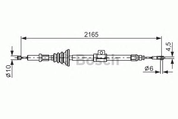 Трос стоянкового гальма передній Volvo 9157684 ціна, від 23.26 USD