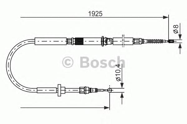 Гальмо стоянкове Bosch 1987477959