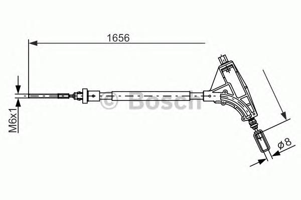 Трос стоянкового гальма передній Linex 330179 ціна, від 18.12 USD