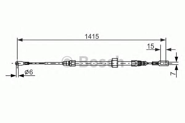 Купити 1987477856 Bosch Трос ручного гальма передній