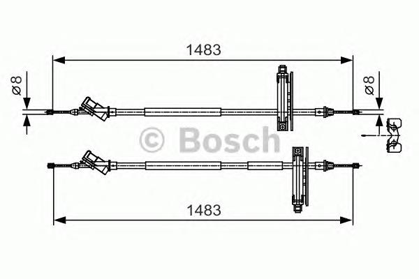 Гальмо стоянкове Bosch 1987477930