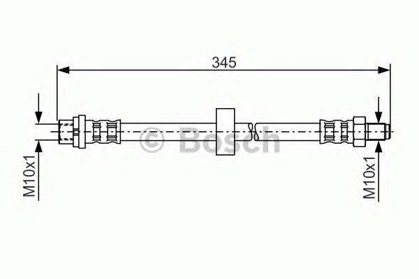 Гнучка гальмівна трубка задня Ford 4510813