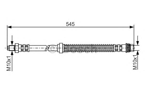 Купити 1987481186 Bosch Гальмівні шланги передні