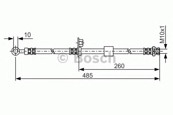 Гальмівні шланги передні 1987481054 Bosch