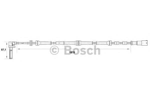 Датчик ABS передній лівий Bosch 0265007046 ціна, від 24.68 USD