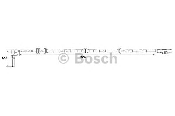 Купити 0265007487 Bosch Сенсор АБС