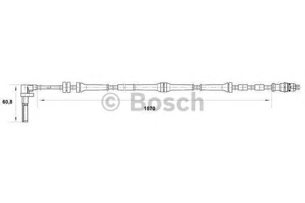 Купити 0265007086 Bosch Датчик АБС (ABS) передній, лівий