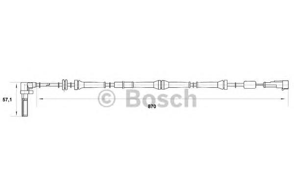 Датчик ABS передній лівий Bosch 0265007016 ціна, від 19.64 USD