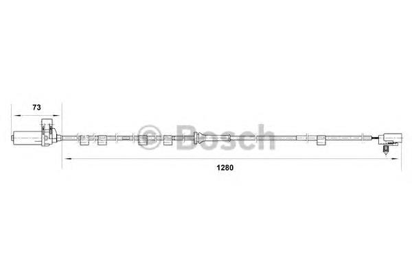 Купити 0265006818 Bosch Датчик АБС (ABS) задній, лівий