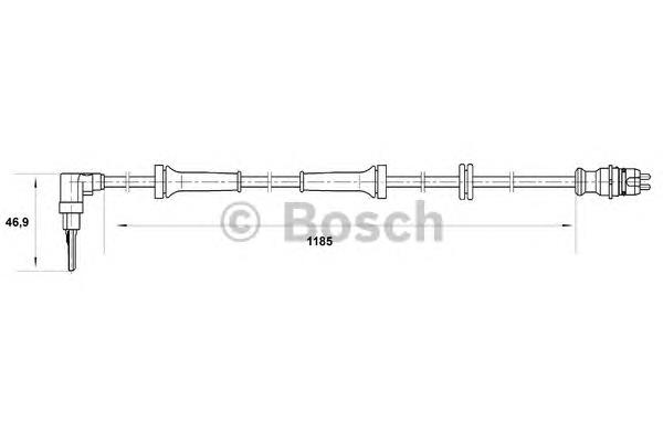Купити 0265007038 Bosch Датчик АБС (ABS) передній, лівий