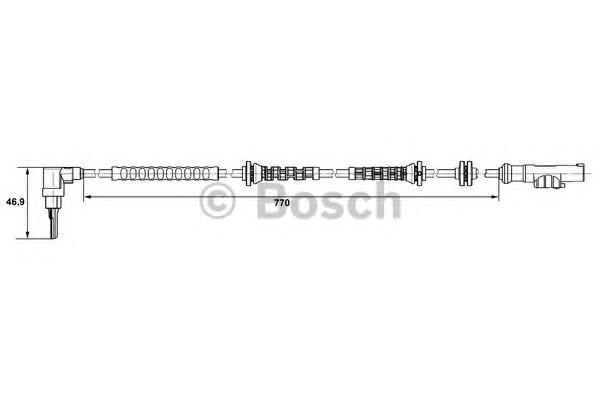 Купити 0265007671 Bosch Датчик АБС (ABS) передній