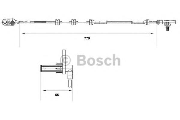 Датчик АБС задній лівий Bosch 0265007632 ціна, від 16.82 USD