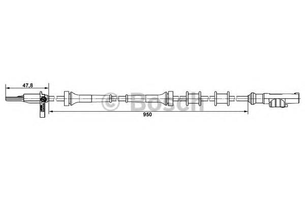 Датчик АБС (ABS) задній правий Bosch 0265007883 ціна, від 21.99 USD